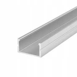 Profil Aluminiowy anodowany do taśm LED SZEROKI 23mm P13-2 klosz MLECZNY 2m