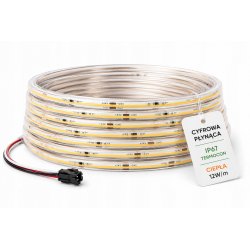 TAŚMA LED COB termo IP67 24V 360d Magic Pixel PŁYNĄCA WS2811 cyfrowa 10m WW