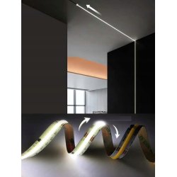 TAŚMA LED COB termo IP67 24V 360d Magic Pixel PŁYNĄCA WS2811 cyfrowa 10m WW