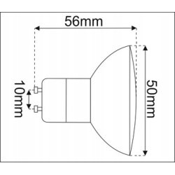 Żarówka GU10 7W LED SMD 600lm WW NIEMRUGAJĄCA CCD
