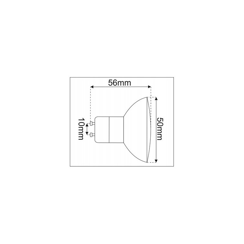Żarówka GU10 7W LED SMD 600lm WW NIEMRUGAJĄCA CCD