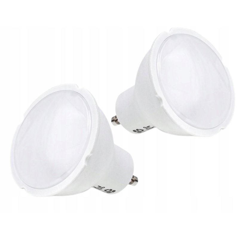 2 x Żarówka LED GU10 5W niemrugająca barwa CIEPŁA