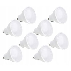 8 x Żarówka LED GU10 5W niemrugająca barwa CIEPŁA