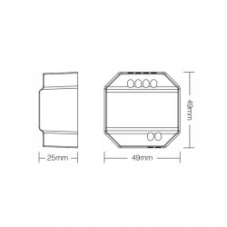 Ściemniacz kontroler MONO 100-240V AC 1.36A TRI-C1 Mi-Light + Push Dimmer