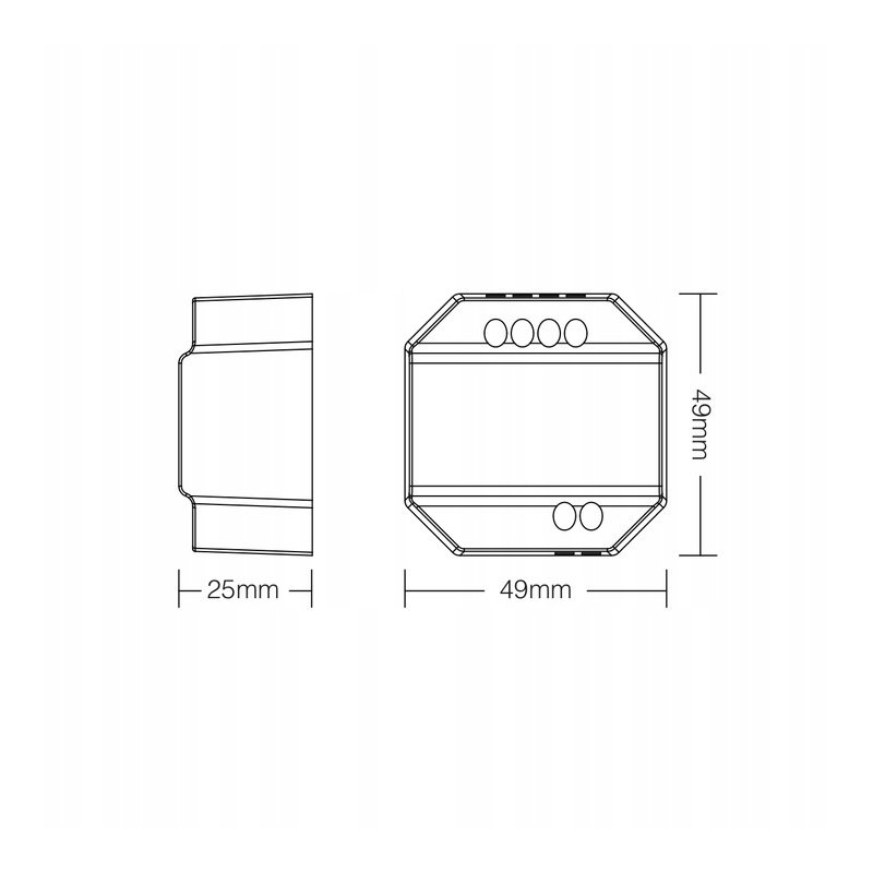 Ściemniacz kontroler MONO 100-240V AC 1.36A TRI-C1 Mi-Light + Push Dimmer