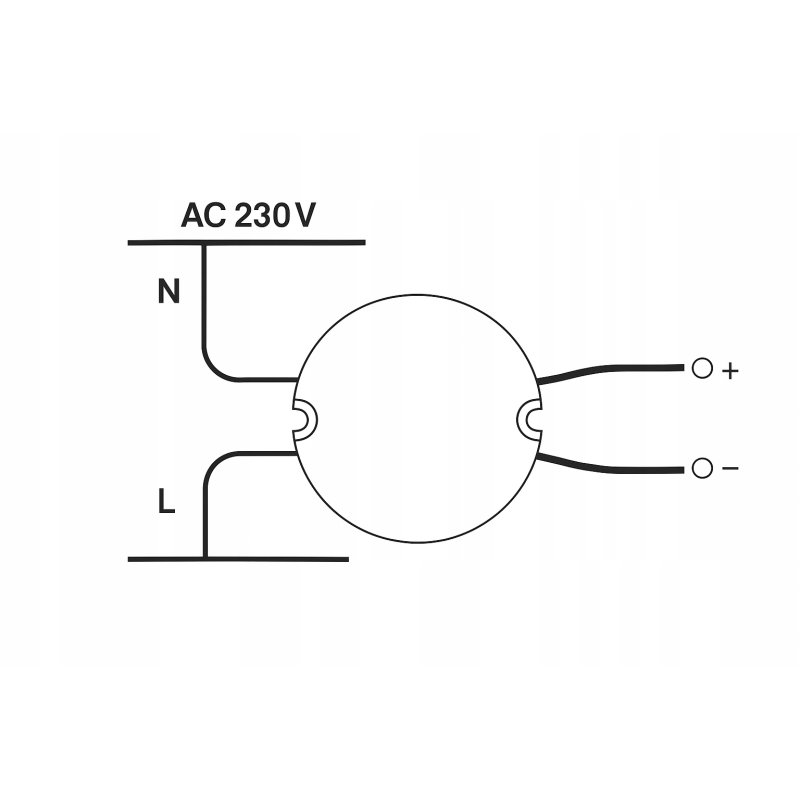 Zasilacz do puszki fi60 do taśm LED 12V 30W 2,5A dopuszkowy IP67 hermetyk