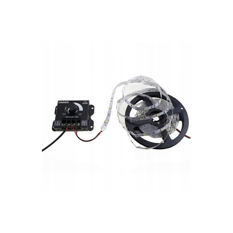 Ściemniacz do led z pokrętłem dimmer 12-24V 30A
