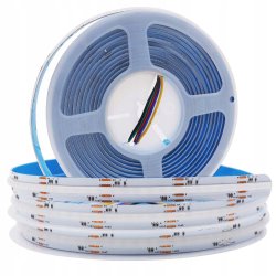 Taśma LED COB linia RGB CCT 24V 100W rolka 5m RGBW