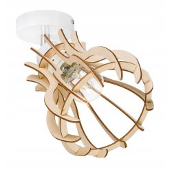 Lampa kinkiet ścienny naE27 regulowany LOFT Drewno