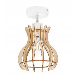 Lampa kinkiet ścienny naE27 regulowany LOFT Drewno