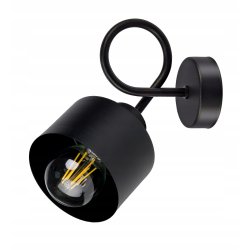 LAMPA KINKIET E27 ścienny stały loft metal KUBEK