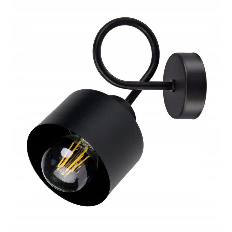 LAMPA KINKIET E27 ścienny stały loft metal KUBEK