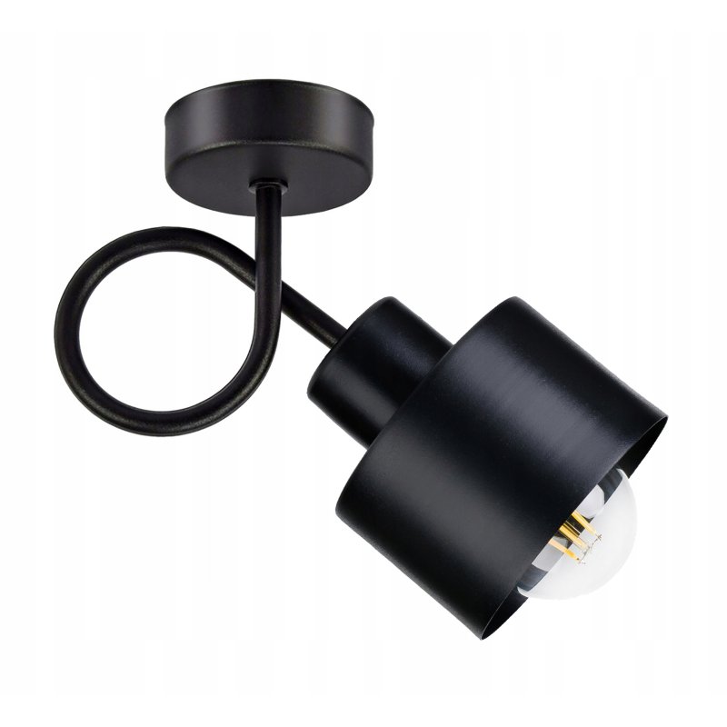 LAMPA KINKIET E27 ścienny stały loft metal KUBEK