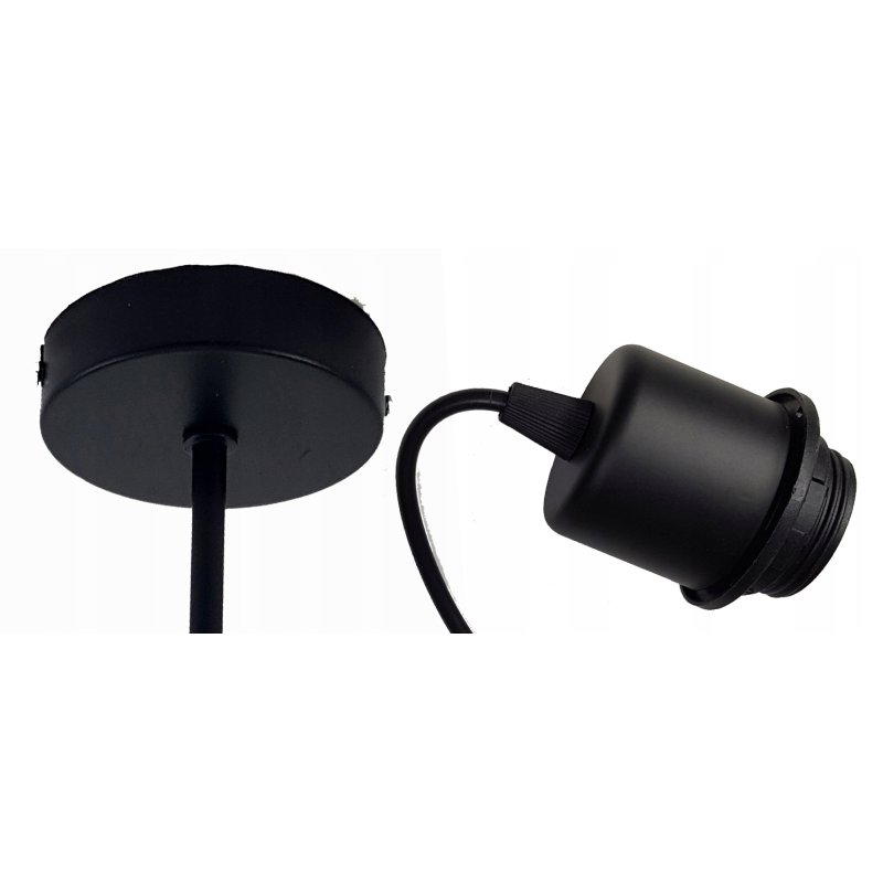LAMPA sufitowa wisząca ZWIS Loft E27 PAJĄK Drewno