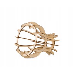 LAMPA sufitowa wisząca ZWIS Loft E27 PAJĄK Drewno