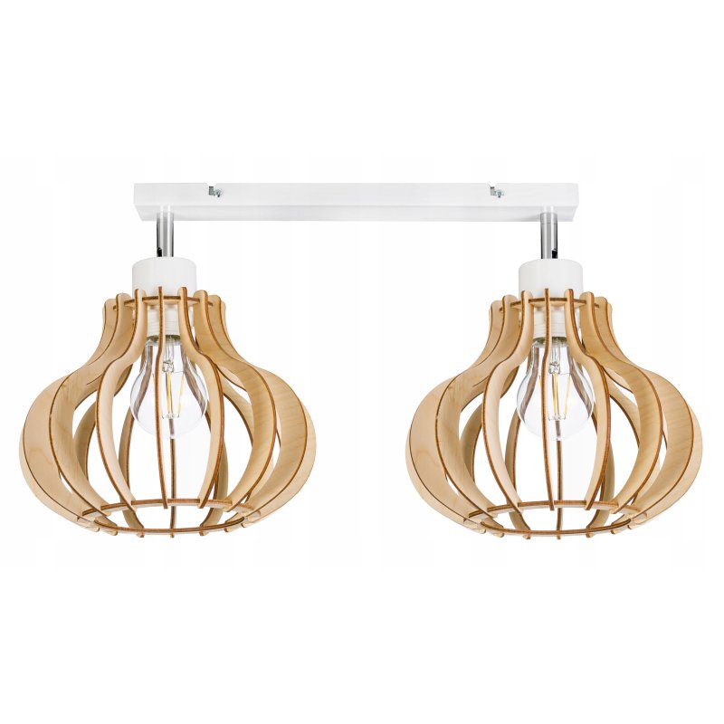 LAMPA sufit plafon żyrandol Loft Drewno ruchoma 2