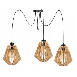 LAMPA sufitowa wisząca ZWIS Loft klosz 3xE27 PAJĄK