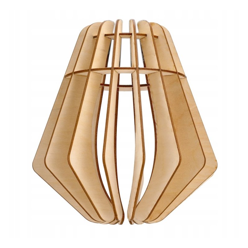 LAMPA wisząca stała żyrandol sufitowa Drewno 1 E27