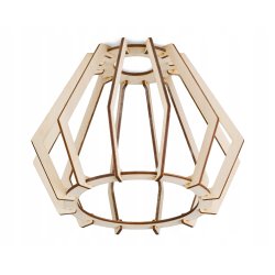 Lampa SUFITOWA żyrandol WISZĄCA LOFT drewno na E27