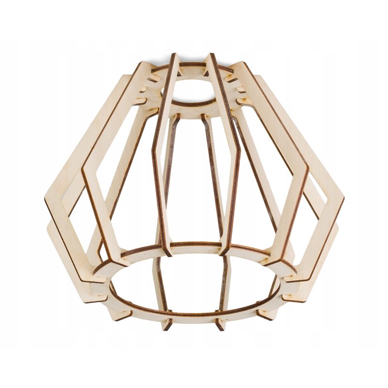 Lampa SUFITOWA żyrandol WISZĄCA LOFT drewno na E27