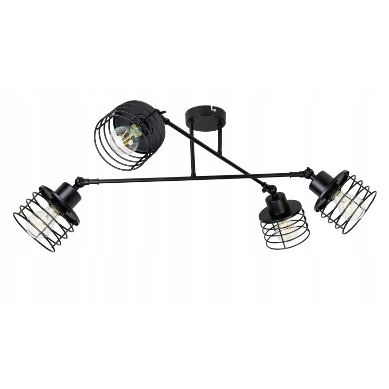 LAMPA sufitowa żyrandol regulowany LOFT ruch 4 E27