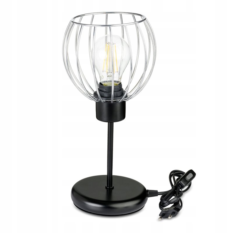 Lampka nocna Lampa stołowa loft na led E27 Drut