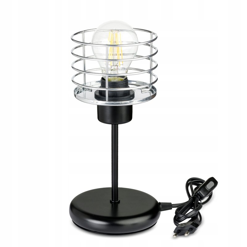 Lampka nocna Lampa stołowa loft na led E27 Drut