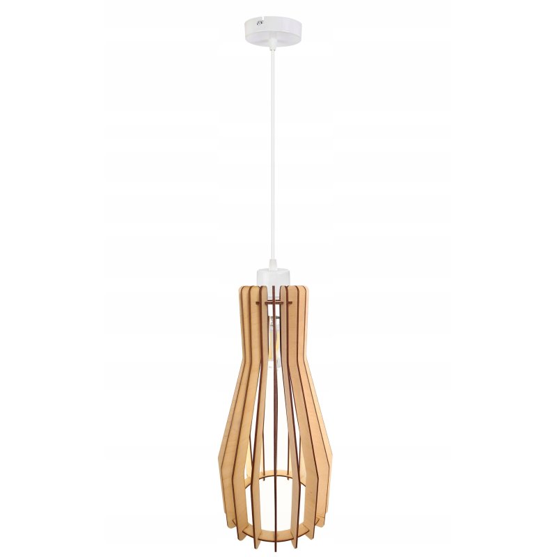 LAMPA WISZĄCA ZWIS żyrandol sufitowa LOFT Drewno 1