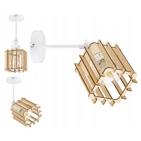 LAMPA KINKIET E27 ścienny...