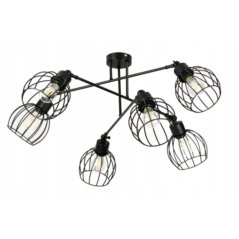 LAMPA sufitowa żyrandol regulowany LOFT METAL 6