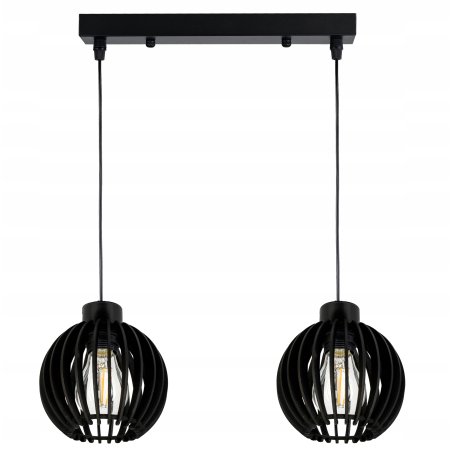 LAMPA czarna WISZĄCA ZWIS...
