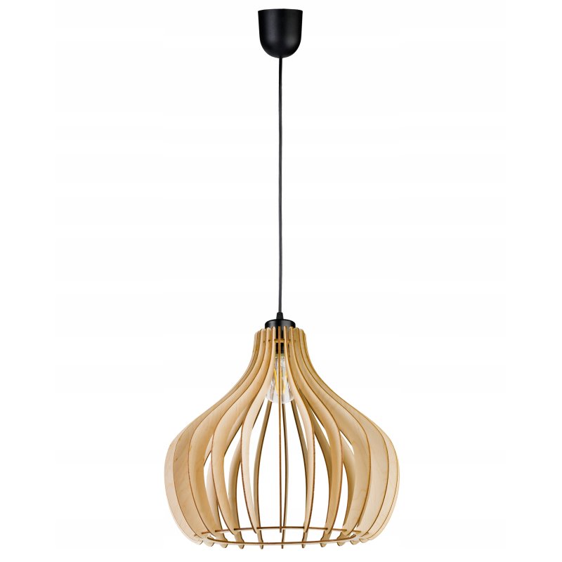 LAMPA WISZĄCA ZWIS żyrandol sufiowa LOFT Drewno 1