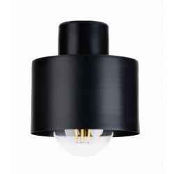 LAMPA wisząca sufitowa ŻYRANDOL ZWIS KUBEK CZARNY