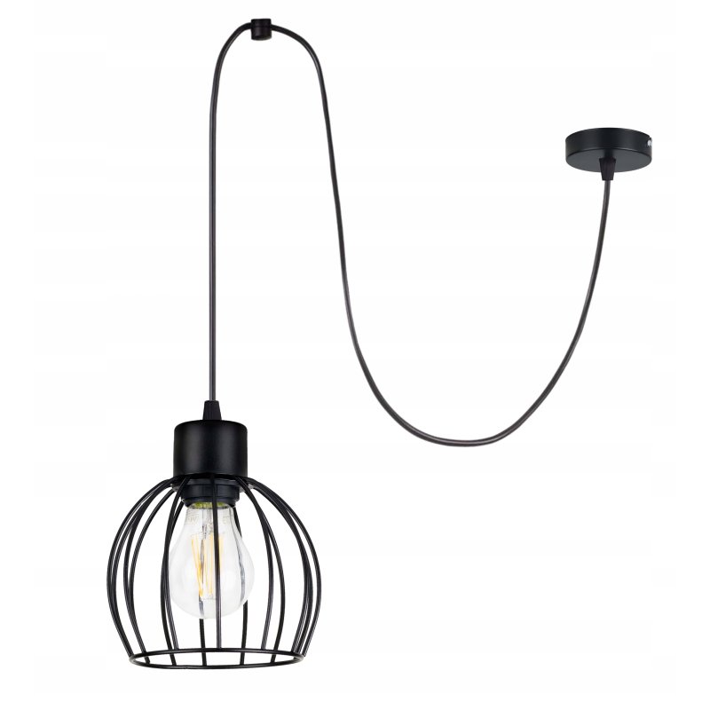 LAMPA sufitowa wisząca ZWIS Loft E27 PAJĄK KULA