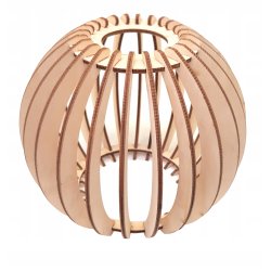Lampka nocna biurkowa Lampa stołowa loft KLOSZ DREWNO z włącznikiem led E27