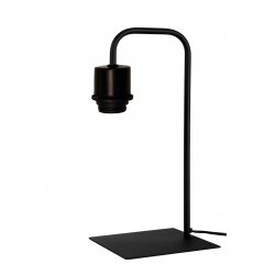 Lampka nocna biurkowa Lampa stołowa loft KLOSZ DREWNO z włącznikiem led E27