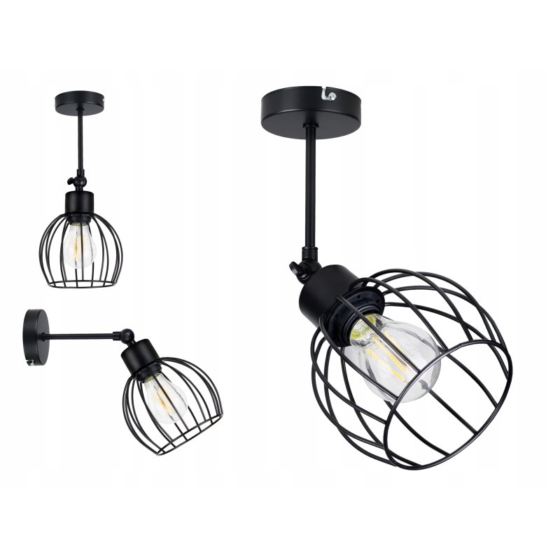 LAMPA WISZĄCA plafon żyrandol sufitowa LOFT KULA 1