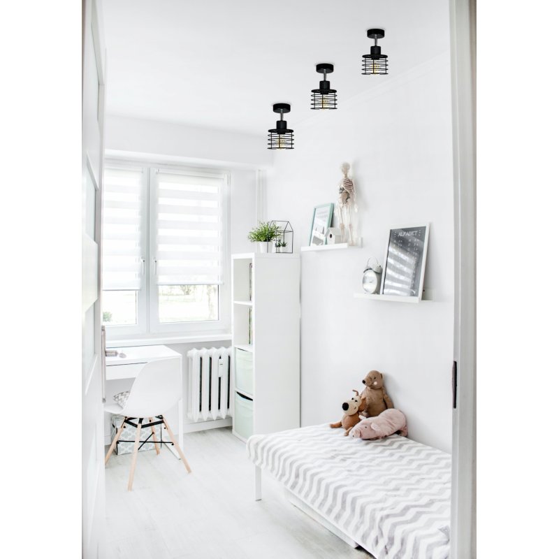 LAMPA sufitowa żyrandol plafon LOFT drut SPRĘŻYNA