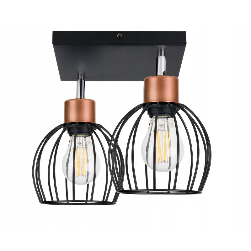 LAMPA sufit PLAFON ŻYRANDOL regulowany loft KULA 2