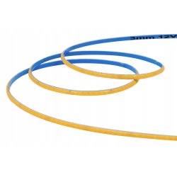 Taśma LED 12VCOB WĄSKA 3mm 384diod/m 7W/m neon linia biały ciepły 1mb