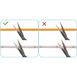 Taśma LED 12VCOB WĄSKA 3mm 384diod/m 7W/m neon linia biały ciepły 1mb