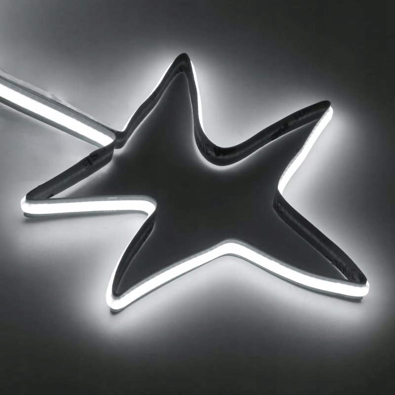 Taśma LED COB 24V 12W 8mm 528 d/mb Neon ZIMNY 1m z rolki 30m cięty co 1mm