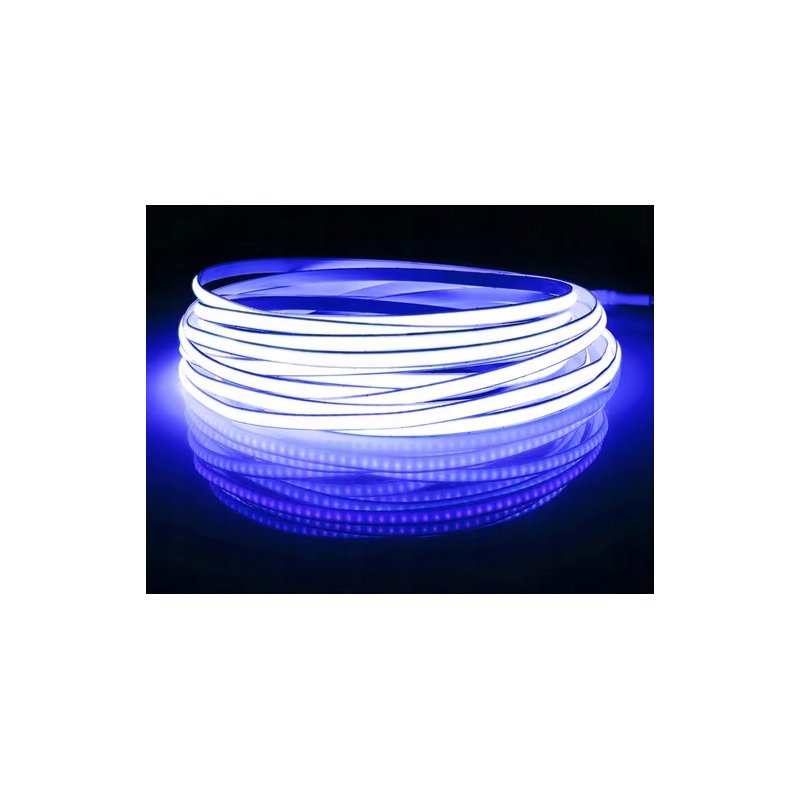Taśma LED COB WĄSKA 5mm 12V 384diod/m neon linia ŚWIATŁA kolor NIEBIESKI 1m