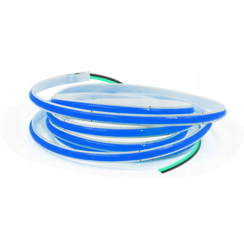 Taśma LED COB WĄSKA 5mm 12V 384diod/m neon linia ŚWIATŁA kolor NIEBIESKI 1m