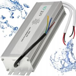Zasilacz 24V 200W 8,4A wodoodporny taśm LED IP67 hermetyczny metal