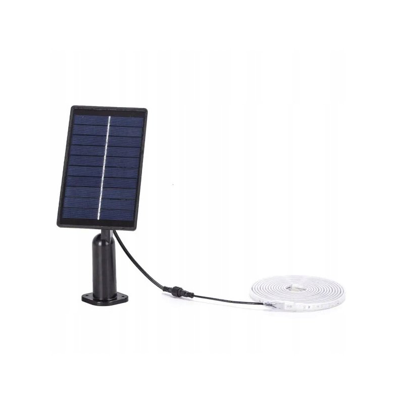 ZESTAW Taśma SOLARNA LED RGB 3mb 30W kolorowa IP65 hermetyczna z pilotem