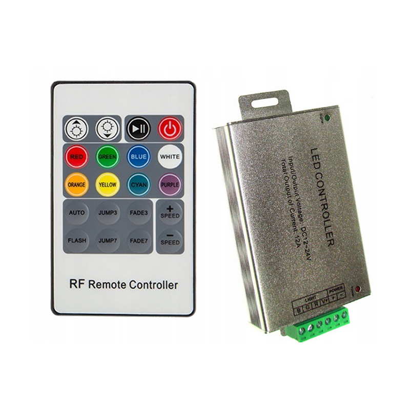 Sterownik /Kontroler RGB RF + pilot 20 taśm LED