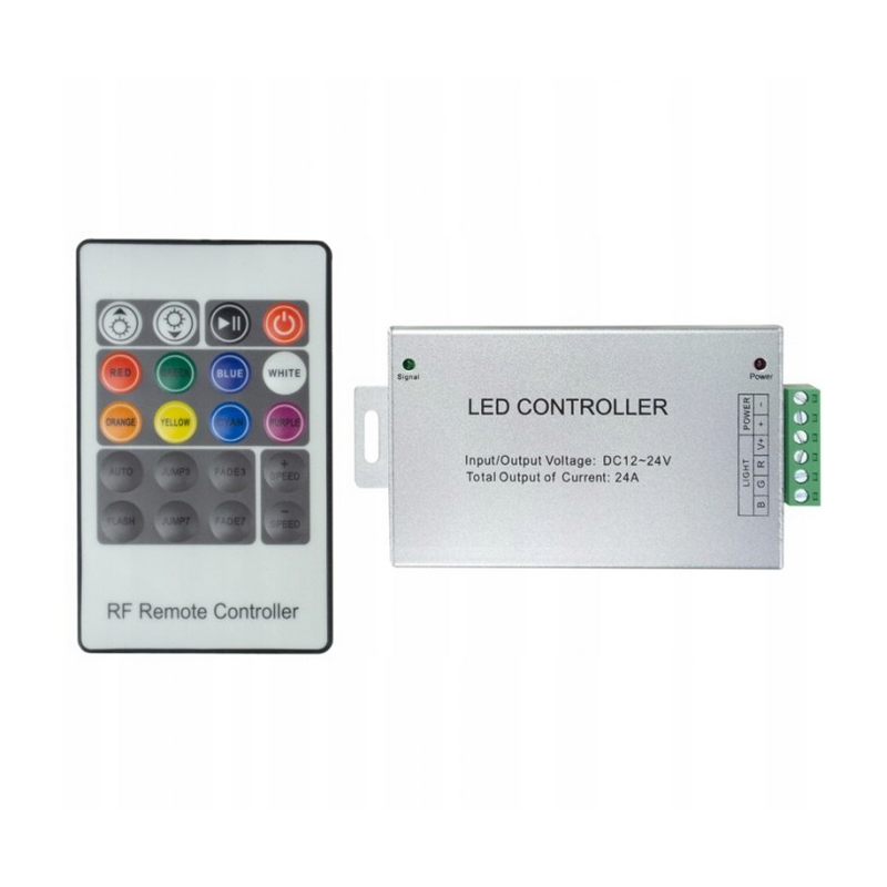 Sterownik /Kontroler RGB RF + pilot 20 taśm LED