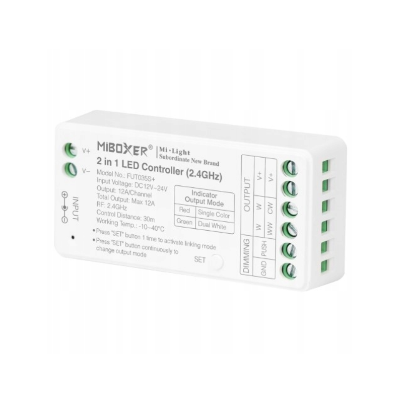 Sterownik Wi-Fi Milight FUT035S+ 2w1 do Taśm LED MONO