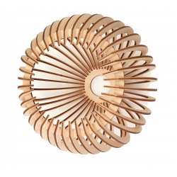 Lampa wisząca żyrandol zwis sufit klosz drewno 3